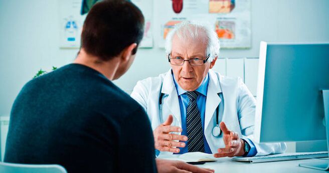 En Dokter réit e Mann iwwer d 